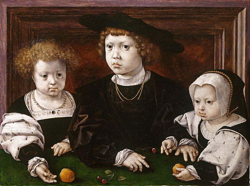 Jan Gossaert Mabuse The Three Children of Christian II of Denmark oil painting picture